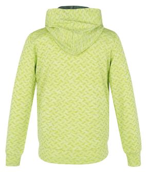 Husky baby sweatshirt with hood Alony to bright green