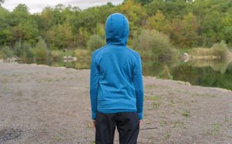 Husky baby sweatshirt with hood artic zip to blue /black blue