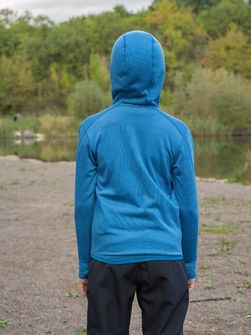 Husky baby sweatshirt with hood artic zip to blue /black blue