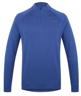 Husky Men&#039;s merino sweatshirt Aron Zip M, Blue
