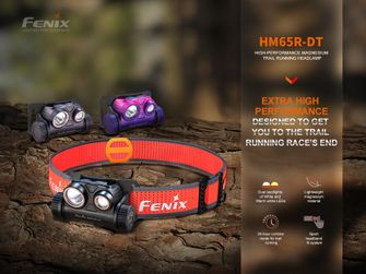 Rechargeable headlamp Fenix ​​HM65R -DT - dark purple