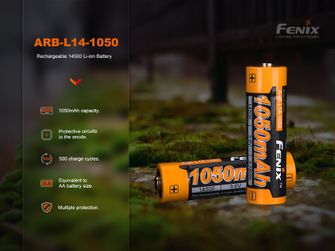 Fenix ​​Recippedable Battery 14500 1050 MAH (Li-ion)