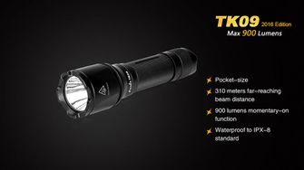 Fenix ​​LED flashlight TK09 XP-L, 900 lumen