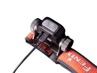 Fenix HM65R-T V2.0 rechargeable headlamp, dark purple