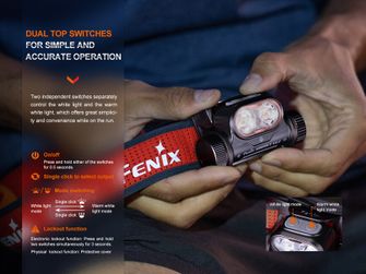 Fenix HM65R-T V2.0 rechargeable headlamp, nebula