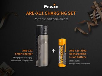 USB charger Fenix ​​Are-X11 + 3500 mAh AKU (Li-ion)