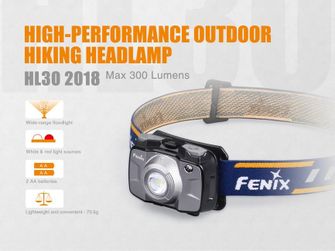 Fenix ​​HL30 XP-G3 headlamp, 300 lumens