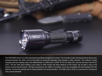 Tactical LED flashlight Fenix ​​TK25 R&amp;B, 1000 lumens