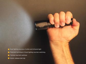 Tactical LED flashlight Fenix ​​TK25 IR, 1000 lumens