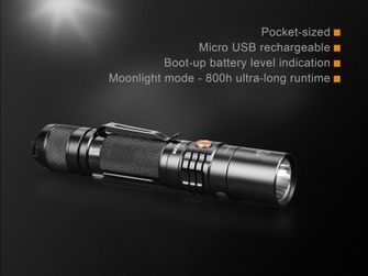 Charging flashlight Fenix ​​UC35 XP-L, 1000 lumens