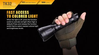 Tactical LED flashlight Fenix ​​TK32 2016 XP-L, 1000 lumens