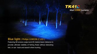 Flashlight fenix tk41c, 1000 lumens