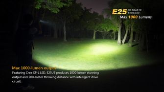 Flashlight Fenix ​​E25 Ultimate Edition, 1000 lumens