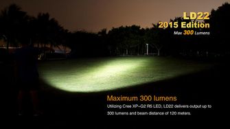 Fenix ​​LD22 XP-G2 (300 lumens)