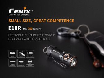Fenix ​​E18R charging flashlight, 750 lumens
