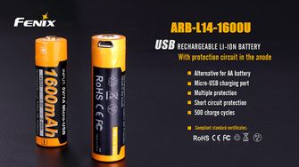 Fenix ​​rechargeable USB AA battery Fenix ​​Arb-L14-1600U