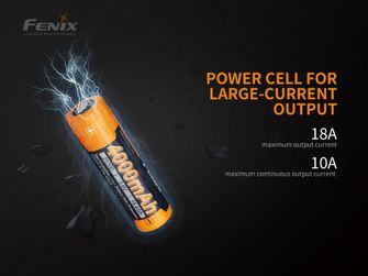 Rechargeable battery Fenix ​​21700 4000 mAh Li-Ion
