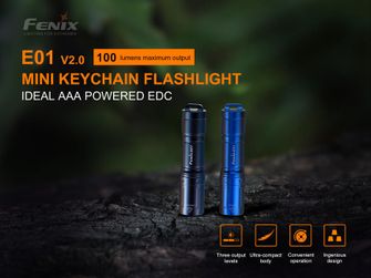 Fenix ​​mini flashlight E01 v2.0