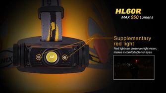 Fenix ​​Powerful headlamp HL60R - black