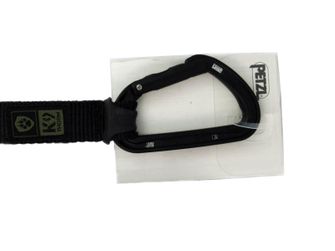 K9 thorn leash with double grip and carabiner Petzl, black, l