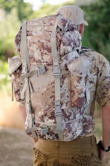 MFH BW waterproof backpack pattern Vegetato desert 65L