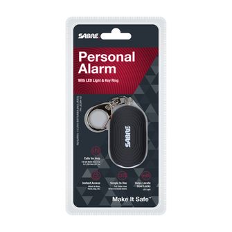 Sabre Red Personal Alarm with Light, 130db