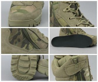 Mil-tec tactical shoes on zip, multicam