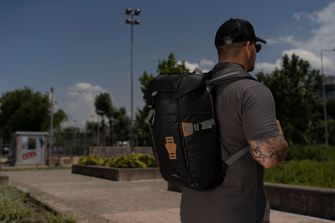 Pentagon akme stealth waterproof backpack, black 22l