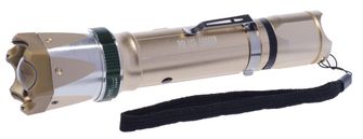 Stun gun with flashlight Wolf HY-6610 zoom Gold 10 000 000V