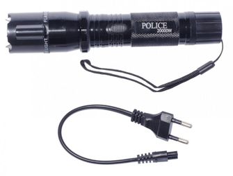 Police flashlight stun gun type 288, 800000 V with laser