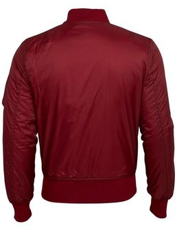 Surplus bomber transitional jacket, burgundy