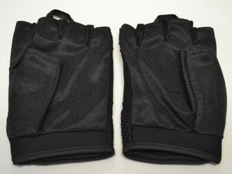 Natur protective gloves without fingers, black