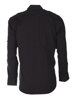 Mil-tec ripstop shirt with long sleeve, black