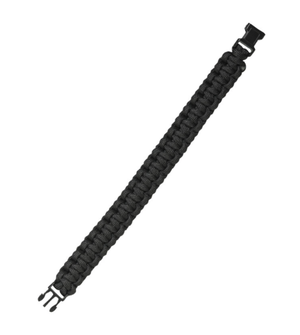 Mil-tec survival paracord bracelet 15mm, black