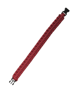 Mil-tec survival paracord bracelet 15mm, red