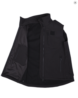 Mil-tec vest softshell, black