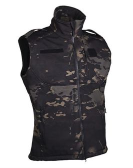 Mil-Tec Vest Softshell, Multitarn Black