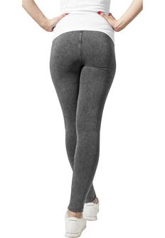 Urban Classics Women&#039;s Jersey Denim Leggings, Dark Gray