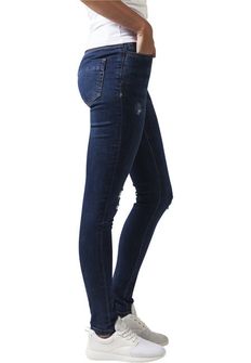 Urban Classics women&#039;s jeans pants, Dark Blue