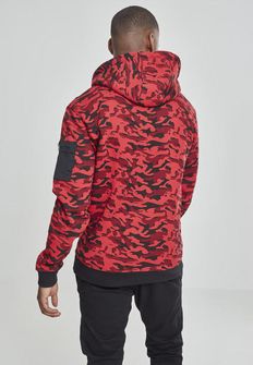 Urban Classics Men&#039;s camouflage sweatshirt, Red Camo