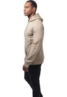 Urban Classics Men&#039;s sweatshirt with hood, sandstone