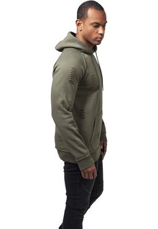 Urban Classics Men&#039;s sweatshirt with hood, olive
