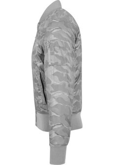 Urban Classics camouflage bomber jacket, stone