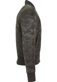 Urban Classics camouflage bomber jacket, Dark Olive