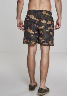 Urban Classics Men&#039;s camouflage swimsuit, Wood Camo