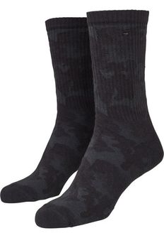 Urban Classics camo socks 2 pairs, Dark camo