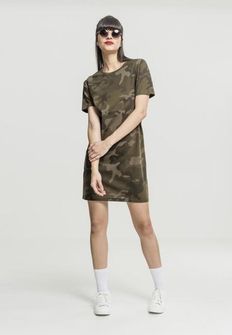 Urban Classics women&#039;s camouflage dress, Olive Camo