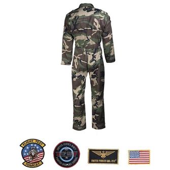 MIL-TEC Flight Overall Children&#039;s Celfiesis with Patch, Woodland