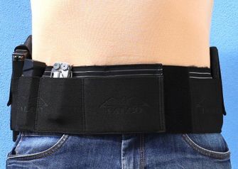 Falco B102 Popular elastic belt for hidden wearing weapons, black