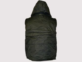 Natur padded vest, black